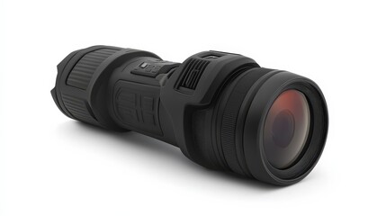 Fototapeta premium High-tech black night vision monocular with advanced features for outdoor use