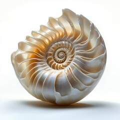 Obraz premium Decorative seashell wall art with intricate design details suitable for coastal decor