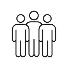 Teamwork icon, Business team sign, working together symbol, vector illustration