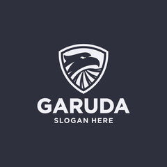Eagle bird logo, garuda , abstract, bird mascot concept.