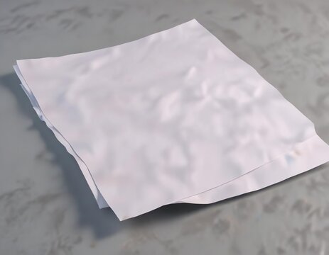 A single sheet of paper with a smooth and unlined blank surface, elegance, subtlety, understatement