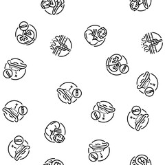 surgery operate room invasive vector seamless pattern thin line illustration