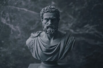 bust of a bearded man