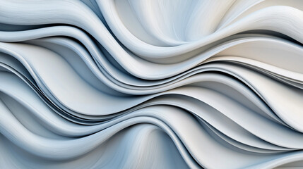 Abstract wave pattern in soothing shades of blue and white.