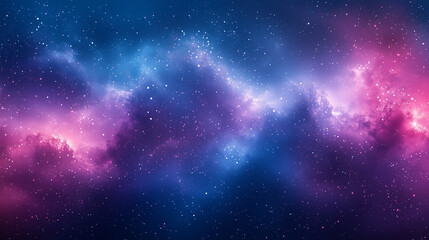 Obraz premium Vibrant cosmic nebula with stars creating a stunning outer space background