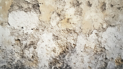 Fototapeta premium Textured concrete wall natural light shadow grunge weathered rough stone beige gray white wall surface background texture pattern abstract detail design architecture building material construction