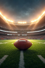 american football field:The Energy of the Game Unfolding in the Stadium.