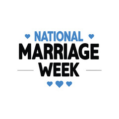 National Marriage Week February Background Template for Posters and Banner design