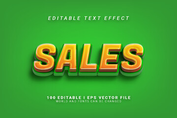 Sales Cartoon Text Effect