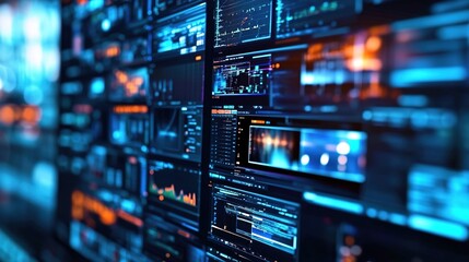 Obraz premium A computer screen displaying multiple video editing software applications