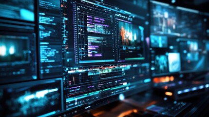 Obraz premium A computer screen displaying multiple video editing software applications