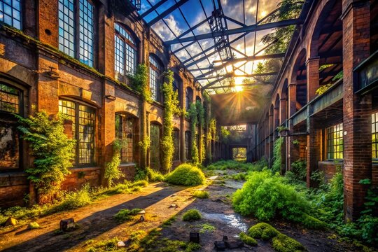 Roe Valley Park Urban Exploration Photography: Abandoned Buildings, Industrial Decay, Nature Reclaiming