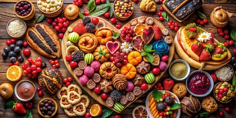 Romantic Food Photography: Heart Shaped Dishes & Desserts, Valentine's Day Treats, Love-Themed Food Styling