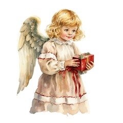 Little Angel with Gift