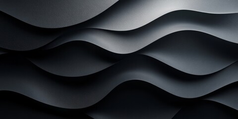 Fototapeta premium Textured black gradient with subtle light patterns, Generative AI