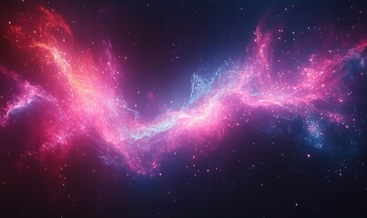 Abstract cosmic design with nebulas and vibrant star clusters, Generative AI