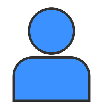 recommend clip art: blue person icon