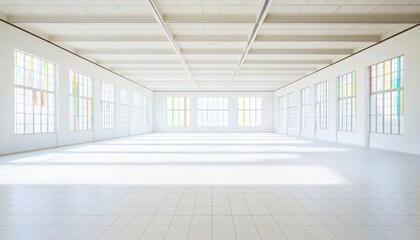 empty room with windows