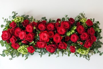 Stunning Display of Vibrant Red Roses