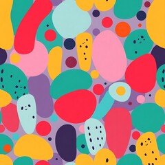 Joyful Abstract Seamless Pattern