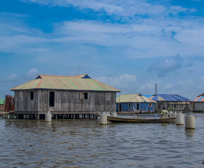 Naklejka premium Beautiful view of Ganvie, Benin