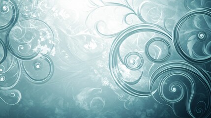 Serene Turquoise Background with Gentle Swirls