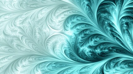 Serene Turquoise Swirl Abstract Background