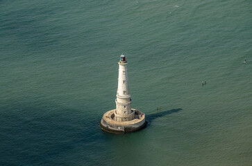 vue aérienne du phare de Cordouan en France
