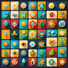 seamless pattern with flowers