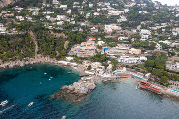 Beach front on Capri, Italy