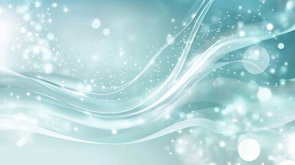 Serene Turquoise Background with Gentle Swirl Effects