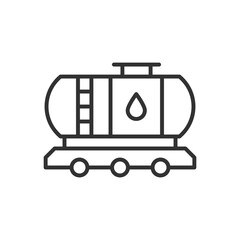  Oil Train Icon - Fuel Delivery tank Icon