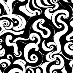 Abstract Swirling Monochrome Pattern 