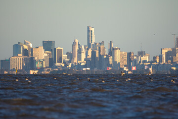 Río de la plata desde el río. Buenos Aires, Argentina