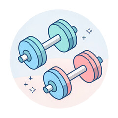 dumbbell isolated on white background