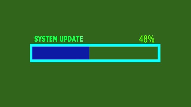 System error message after update, error message on screen, update failure animation.