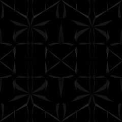 Geometric Abstract Dark Pattern: A mesmerizing kaleidoscope of abstract shapes and intricate patterns, rendered in shades of deep black. This captivating design evokes a sense of depth, complexity.