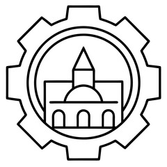 Obraz premium setting Icon vector illustration