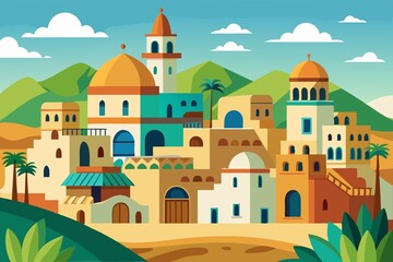 castle in the mountains