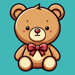 Cute Bear Vector for Valentine's Day