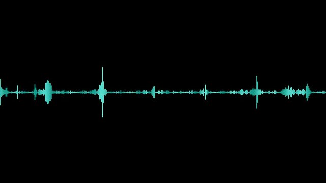 Simple Sound Vibrations Animation, soundwave equalizer, soundwave background. audio form. audio wave or frequency digital soundwave equalizer animation. music line graph spectrum Audio bars 3D 4K