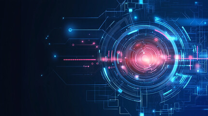 modern technology background with abstract neon glowing lights and circuit, login and password, cyber security concept Abstract ultra modern technology background, A secure login interface.