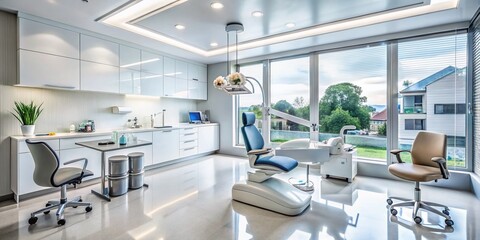Stunning Wide-Angle Architectural Dentistry Photography: Modern Dental Clinic Interior Design Images