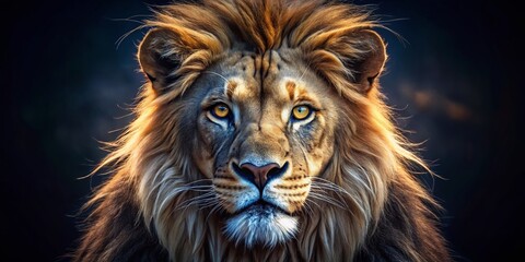 Naklejka premium Stunning Wildlife Low Light Photography: Night Vision Animal Portraits