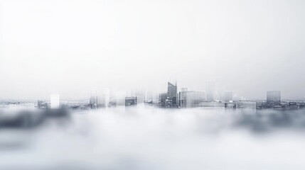 Obraz premium fog over city