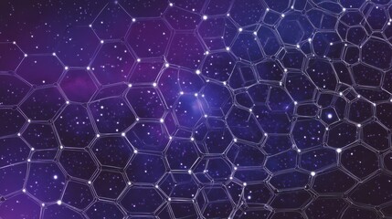 Fototapeta premium Mesmerizing Molecular Structures in the Cosmos