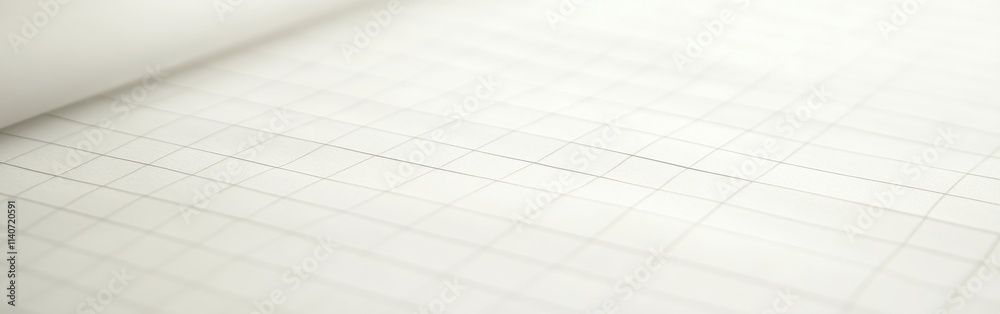 Poster Clean white paper texture with faint grid pattern ideal for sketches, notes, and designs