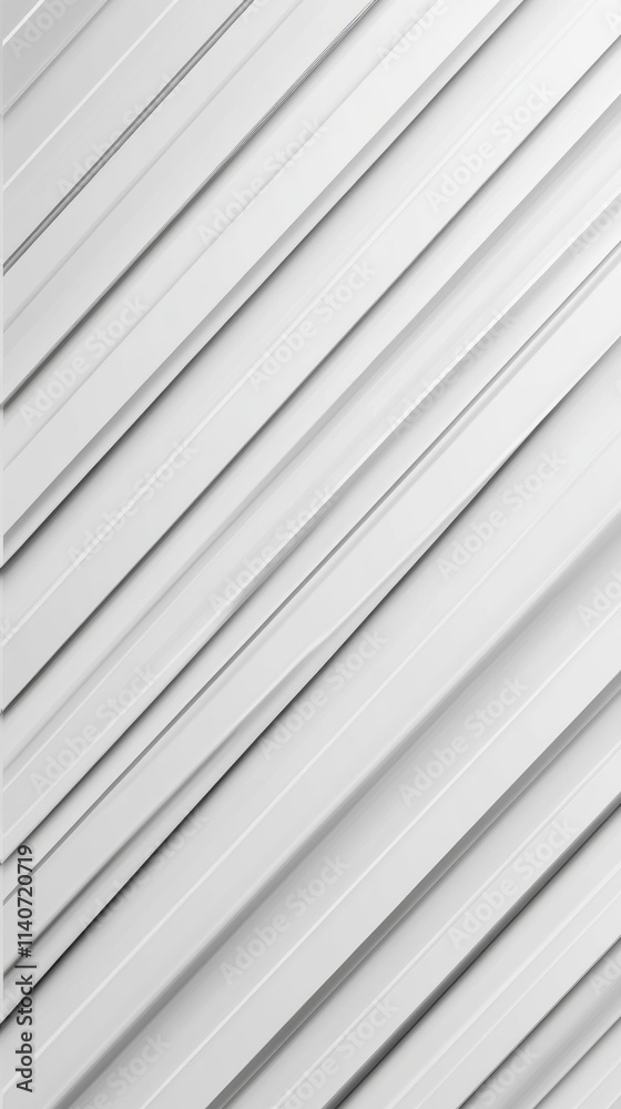 Poster minimalist design showcasing diagonal lines in a clean white aesthetic