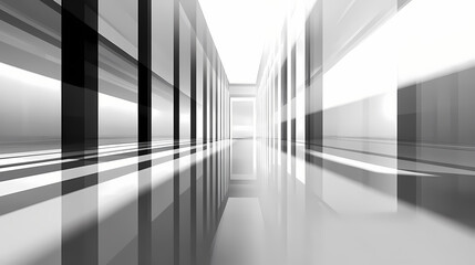 Fototapeta premium Abstract black and white reflective backgrounds. Reflective. Illustration