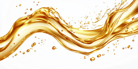 Golden Liquid Swirl